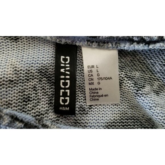 H&M Divided Blue Floral Knit Crossover Back - Picture 3 of 6